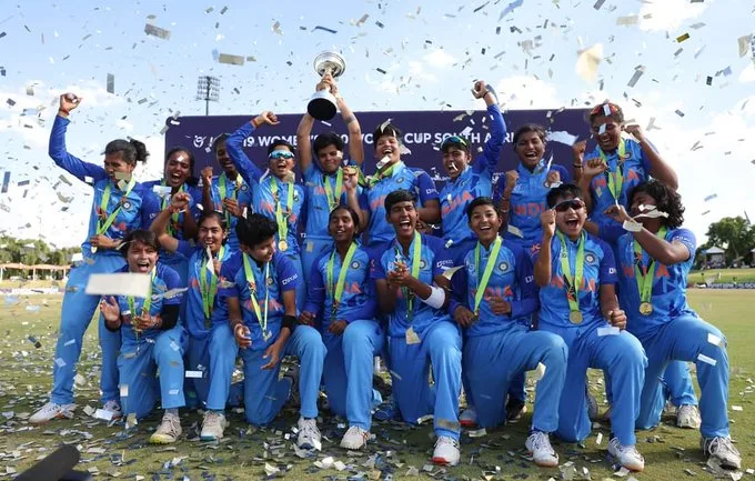 U-19 woman’s cricket:মহিলাদের অনূর্ধ্ব ১৯ টি-টোয়েন্টি বিশ্বকাপ চ্যাম্পিয়ান ভারত,৫ কোটি টাকা পুরস্কার বিসিসিআইর